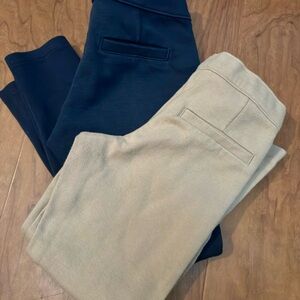 OshKosh B'gosh girls khaki and blue leggings